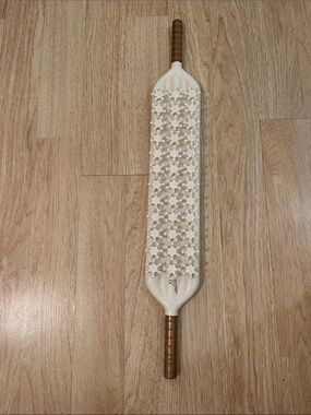 Ashley Black White and Brown Double-Handle Paddle Fascia blaster Massager